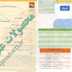 فرم حواله ساتنا-بانک آینده-محیط اکسل