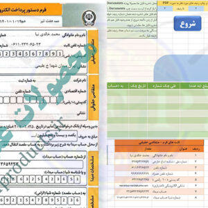 فرم حواله ساتنا-بانک سپه-محیط اکسل
