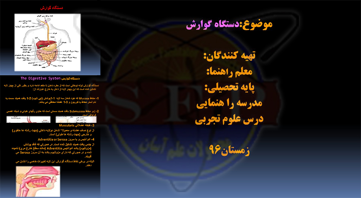 دستگاه گوارش – ارائه مطلب