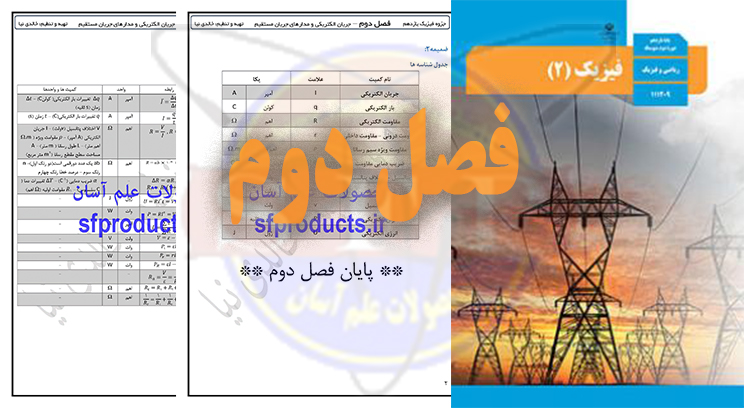 کتاب و فرمول های فیزیک یازدهم