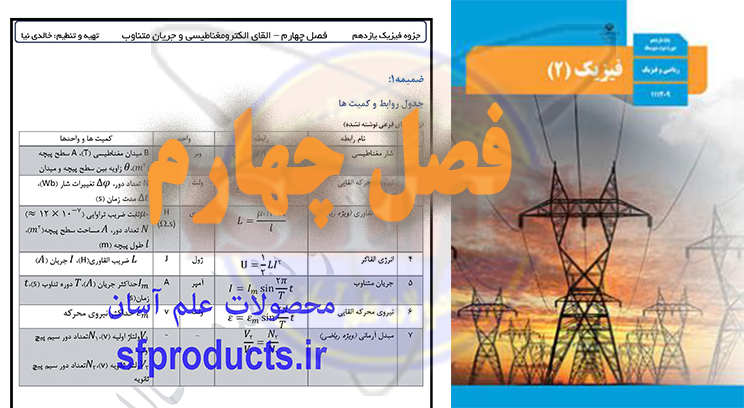 کتاب و فرمول های فیزیک یازدهم