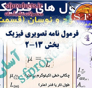 فرمول‌نامه تصویری فیزیک | بخش ۱۳-۲: موج و نوسان (قسمت دوم)